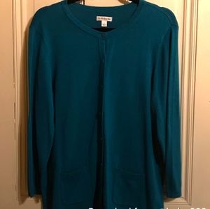 💄 cardigan sweater Croft & Barrow peacock  olor